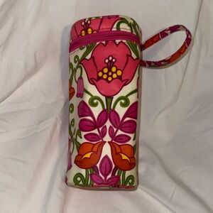 Vera Bradley Floral Pink and Orange bottle holder NWOT